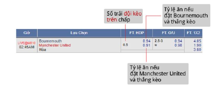 Cach pick keo tren duoi chinh xac