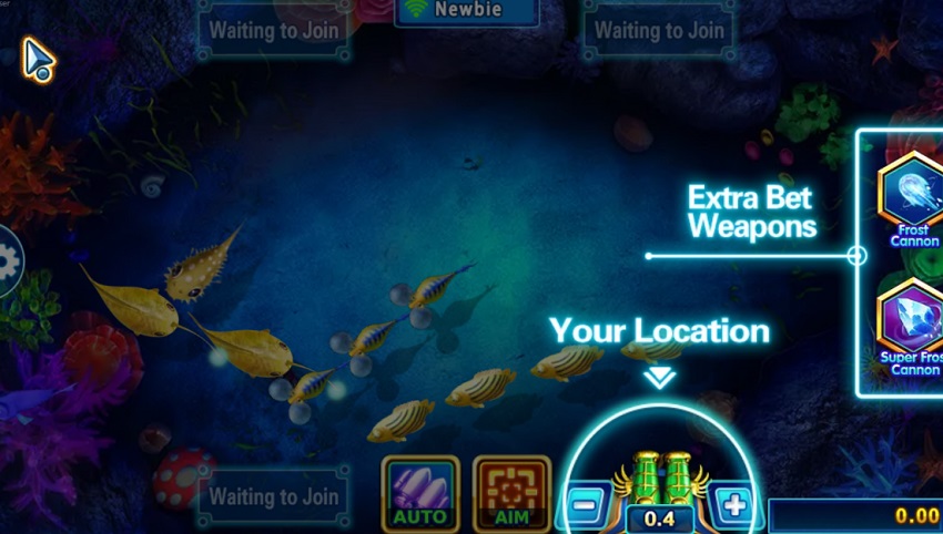 Tinh nang game Dragon Fishing Sbobet